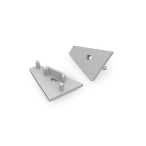 FL-PROF-PRE-END-CORNER14 with hole-ABS-GY